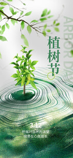水中绿植 清新自然之景