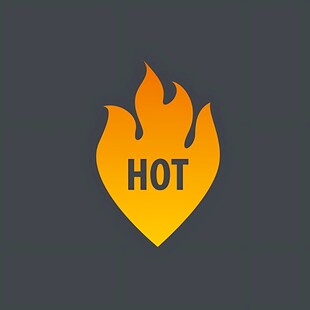 火焰标志HOT主题设计