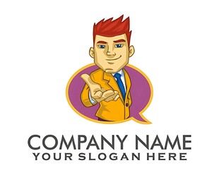 商务卡通人物公司标志