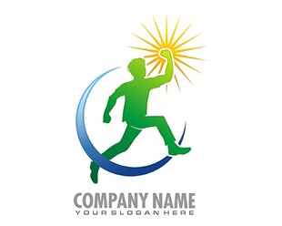 活力奔跑者logo设计