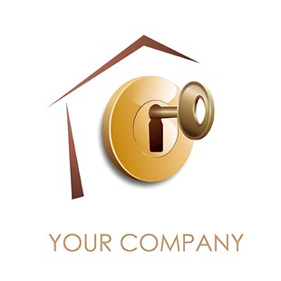 房屋钥匙标志设计