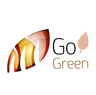 Go Green环保主题标志