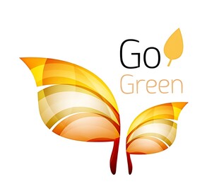 Go Green环保主题标志