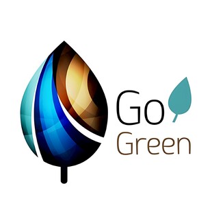 Go Green环保标志设计