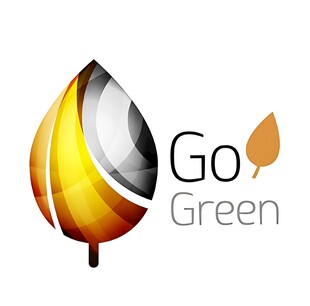 Go Green环保标志设计