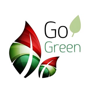 Go Green环保标志设计