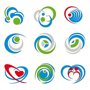 多样创意圆形标志设计