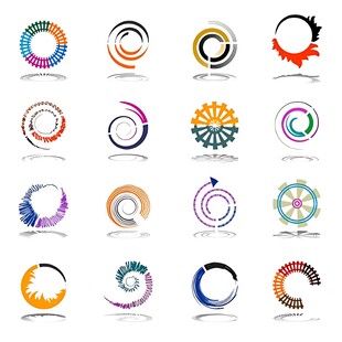 多样创意环形标志设计