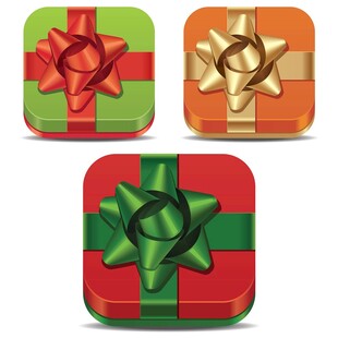 多彩礼品盒精美蝴蝶结装饰