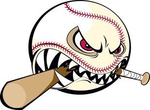 愤怒棒球手握球棒