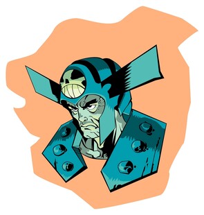 复古风格科幻角色形象