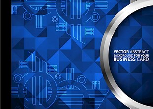 科技风蓝色商务背景图