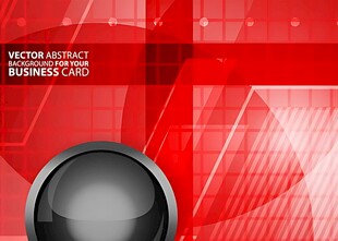 红色背景的黑色圆形物件