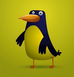 可爱卡通小鸟形象