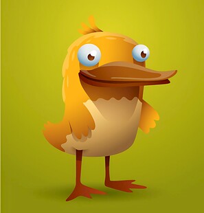 可爱小黄鸭卡通形象