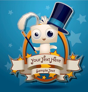 兔子魔术师生日庆祝主题