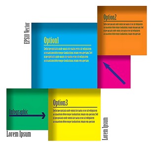 多彩立体信息板块展示