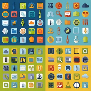 多彩扁平化图标集合