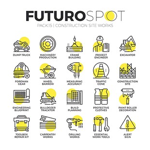 未来景点图标集