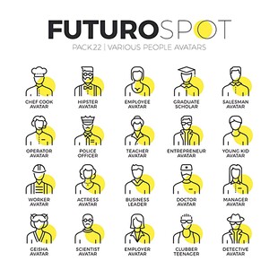 未来职位角色图标集合