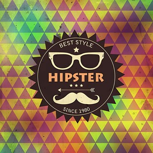 复古潮人标志图案