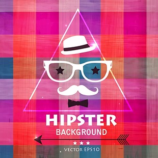 潮人风格几何背景图案