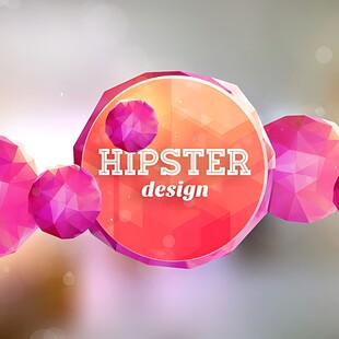 时尚潮人设计圆形元素图