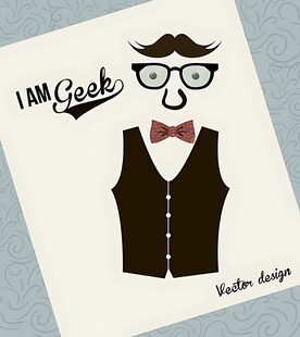 时尚绅士马甲插画设计