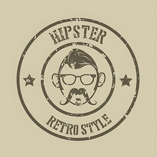 复古潮人风格标志