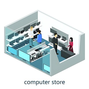 电脑店内景展示