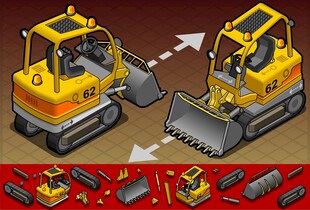 多样推土机展示