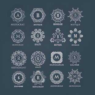 精美复古圆形装饰图案集