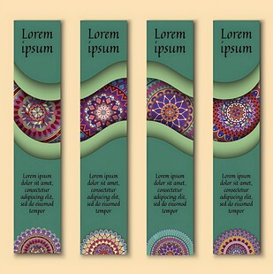 民族风装饰横幅设计