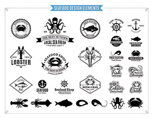 多样黑白简约标志设计元素