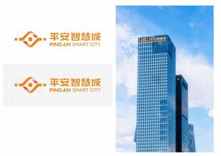 平安财富标志与城市高楼