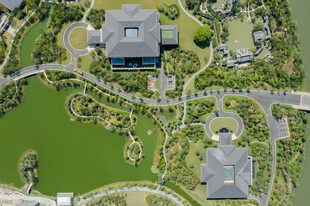 豪华庄园鸟瞰图