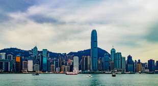 香港城市天际线美丽景观