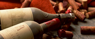 桌上摆放的多瓶红酒