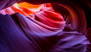 梦幻羚羊谷的绚丽纹理