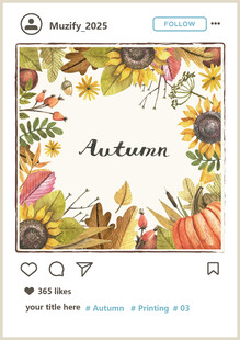 植物花边水彩画