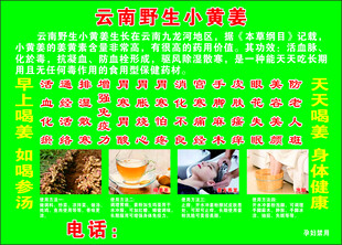 云南野生小黄姜