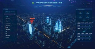 城市夜景灯光璀璨画面