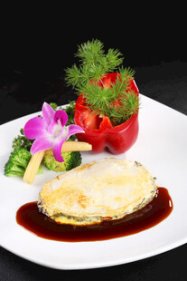 芝士焗海鲜 摆盘精致