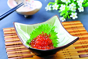 精致鱼籽寿司 美味诱人