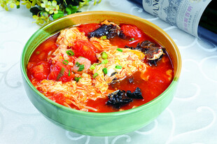 美味番茄虾仁盖浇饭