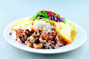 美味虾仁盖浇饭