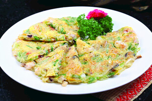 美味蔬菜煎蛋饼