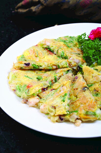美味多彩蔬菜煎蛋饼