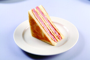 美味夹心三明治一角