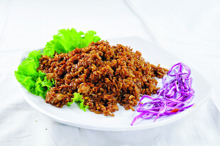美味肉酱摆盘 色彩诱人